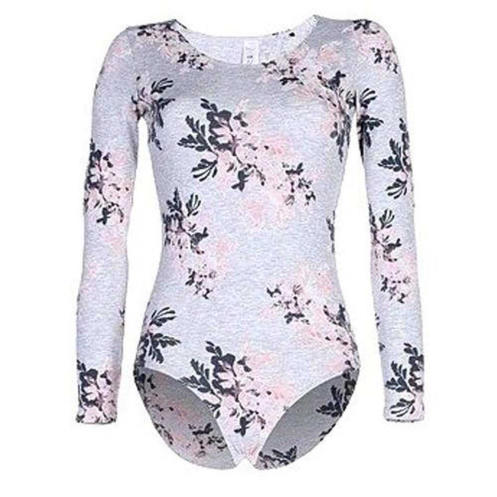 NWT $245 Skiny  floral cotton bodysuit. Small. Made in Turkey